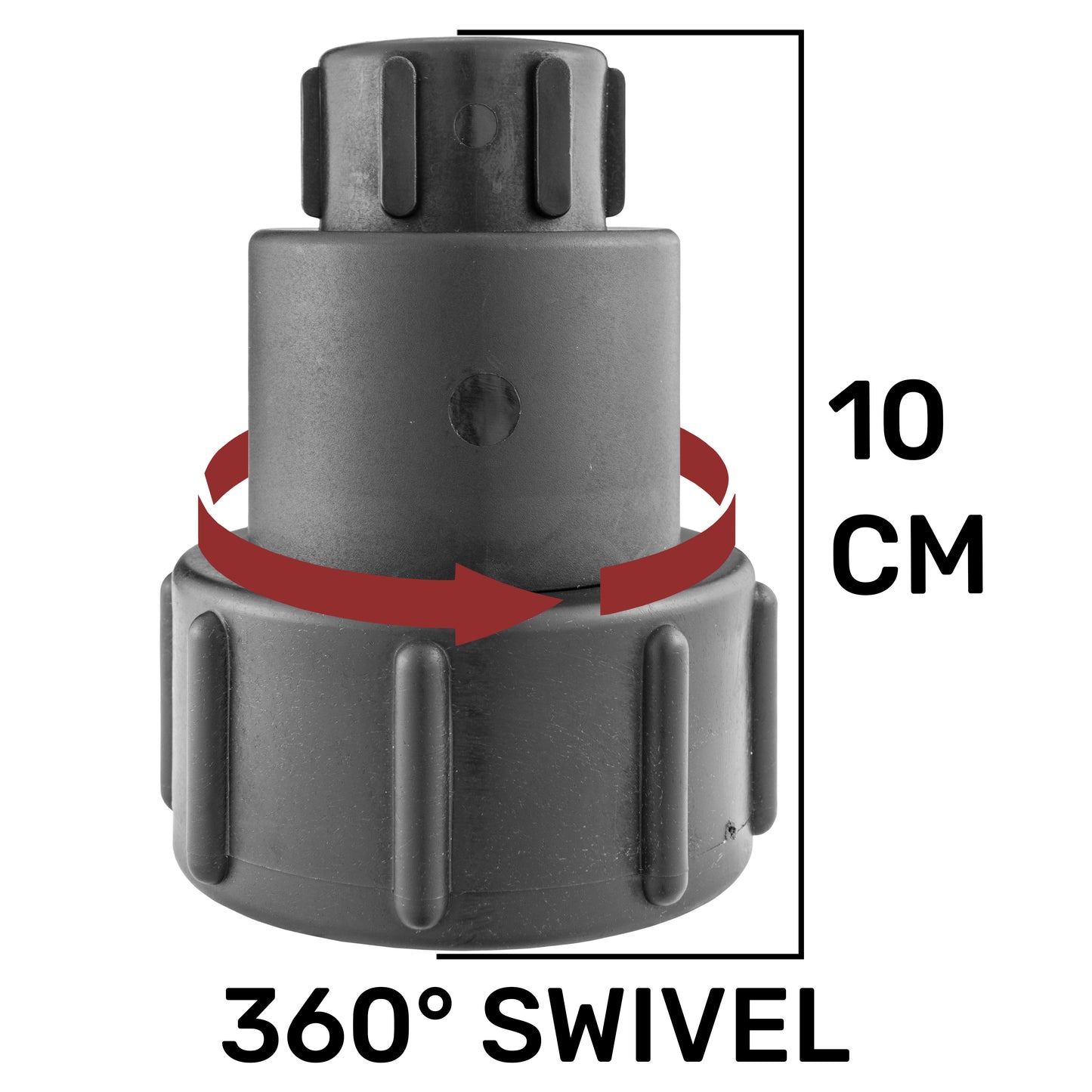 IBC 2” S60X6 - 1/2" BSPF Extender Adaptor with Brass Bib Tap ½” Barb