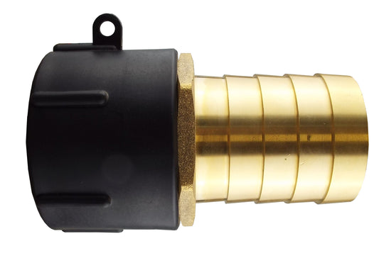 IBC 2” S60X6 Cap with 50mm Brass Barb