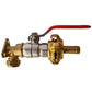 15mm Brass Wall Flange Kit with Lever Valve + Geka 13mm Barbed Set