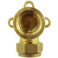 15mm Brass Wall Flange Kit with Lever Valve + Geka 19mm Barbed Set