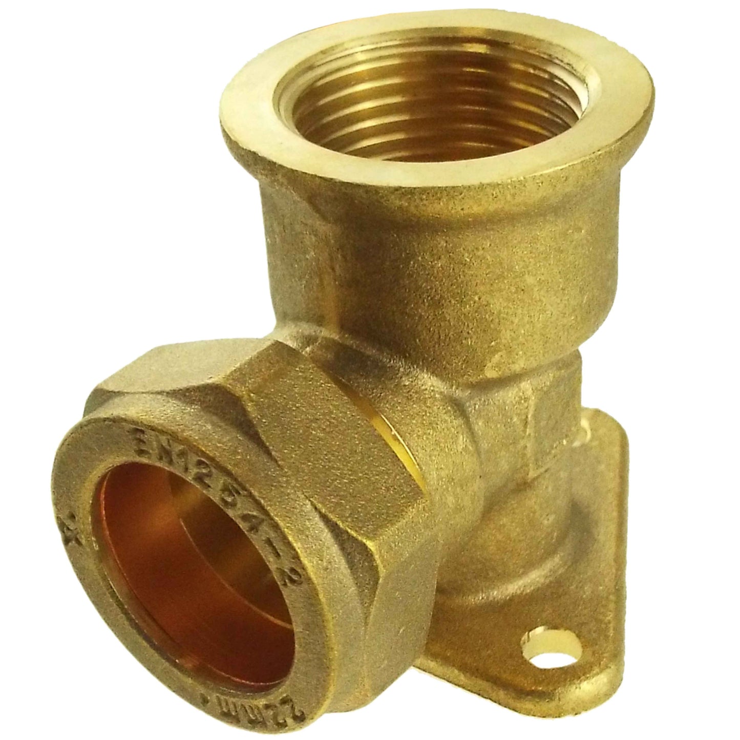 15mm Brass Wall Flange Kit with Lever Valve + Geka 19mm Barbed Set