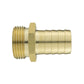 Water Butt Connector 3/4" BSP with In-Line BSPF Valve and 19mm Brass Barb