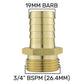 Wall Flange Kit 25mm MDPE + 19mm Brass Barb