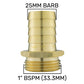 IBC 2” S60X6 Cap with 25mm Brass Barb