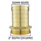 IBC 2” S60X6 Cap with 50mm Brass Barb