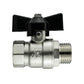 Wall Flange Kit 20mm MDPE + Bib Valve + ½” Geka