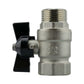 Wall Flange Kit 25mm MDPE + Bib Valve + Click Lock Male WL