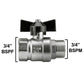 Wall Flange Kit 25mm MDPE + Bib Valve + Click Lock Male WL