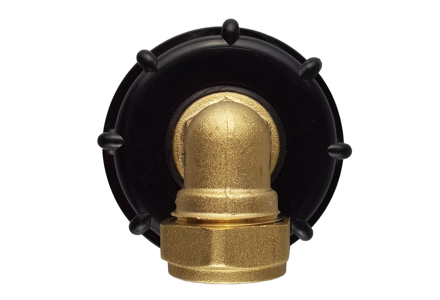 IBC 2” S60X6 Cap with Brass Compression Elbow ¾” BSP – 22mm