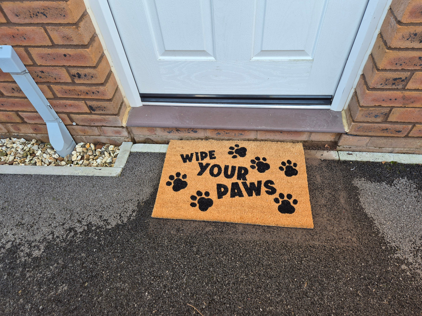 Doormat 60cm x 40cm - 'Wipe Your Paws' (D2)