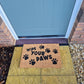 Doormat 60cm x 40cm - 'Wipe Your Paws' (D2)