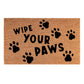 Doormat 60cm x 40cm - 'Wipe Your Paws' (D2)