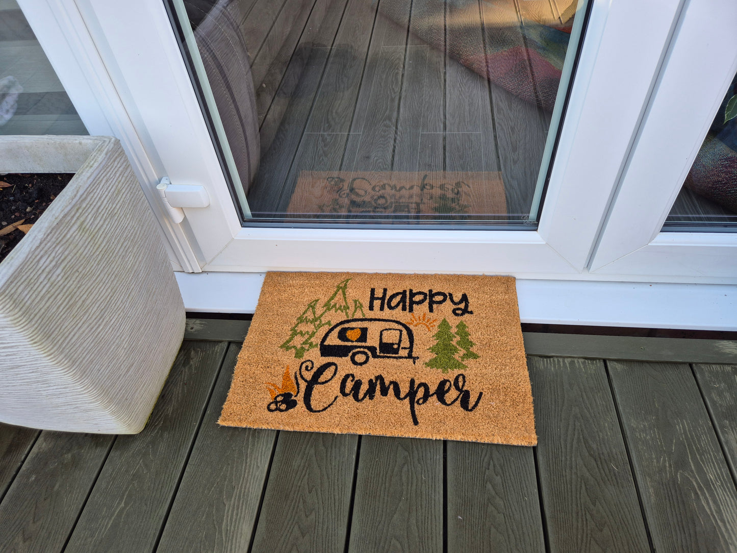 Doormat 60cm x 40cm - 'Happy Camper'