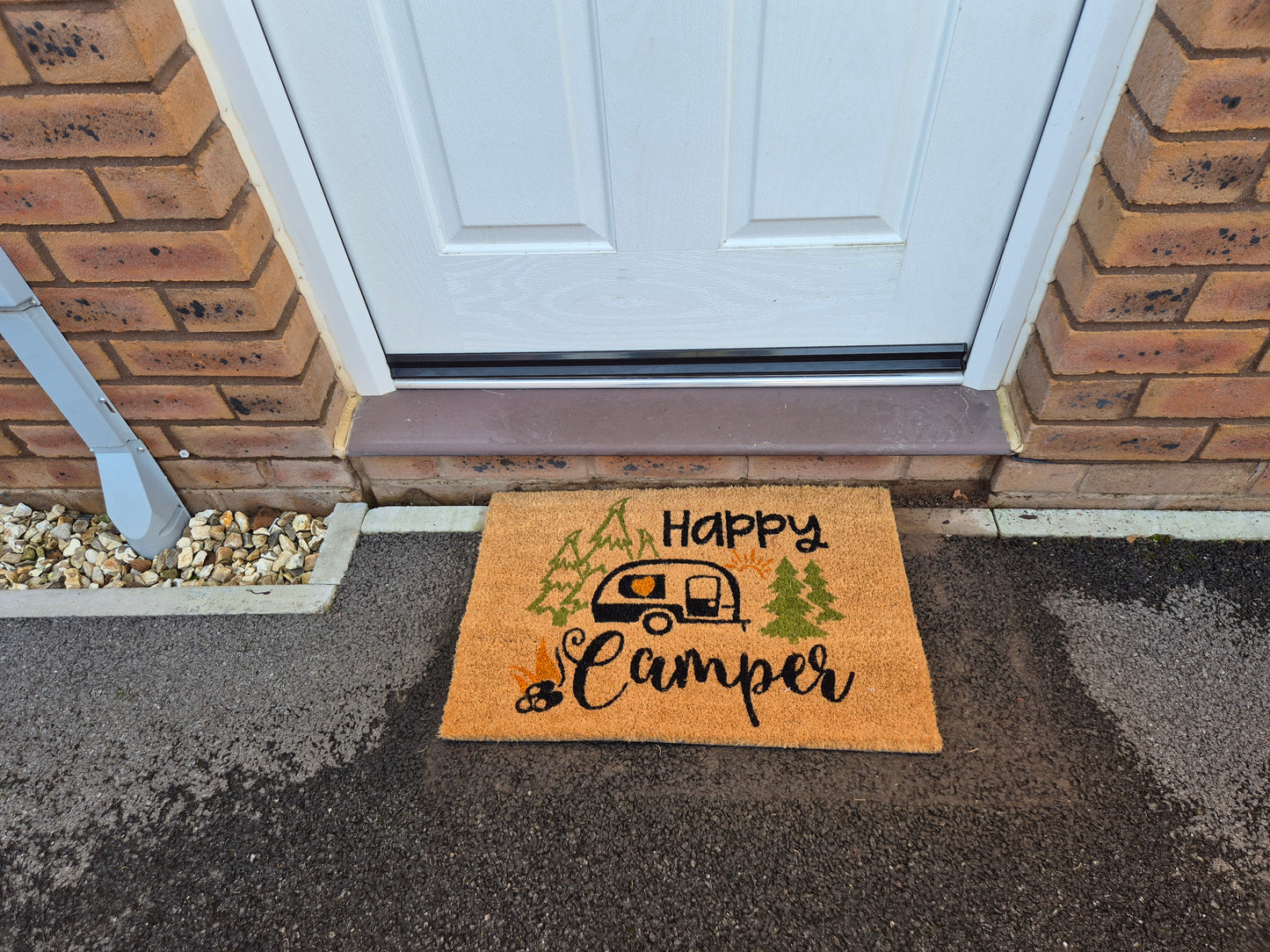 Doormat 60cm x 40cm - 'Happy Camper'