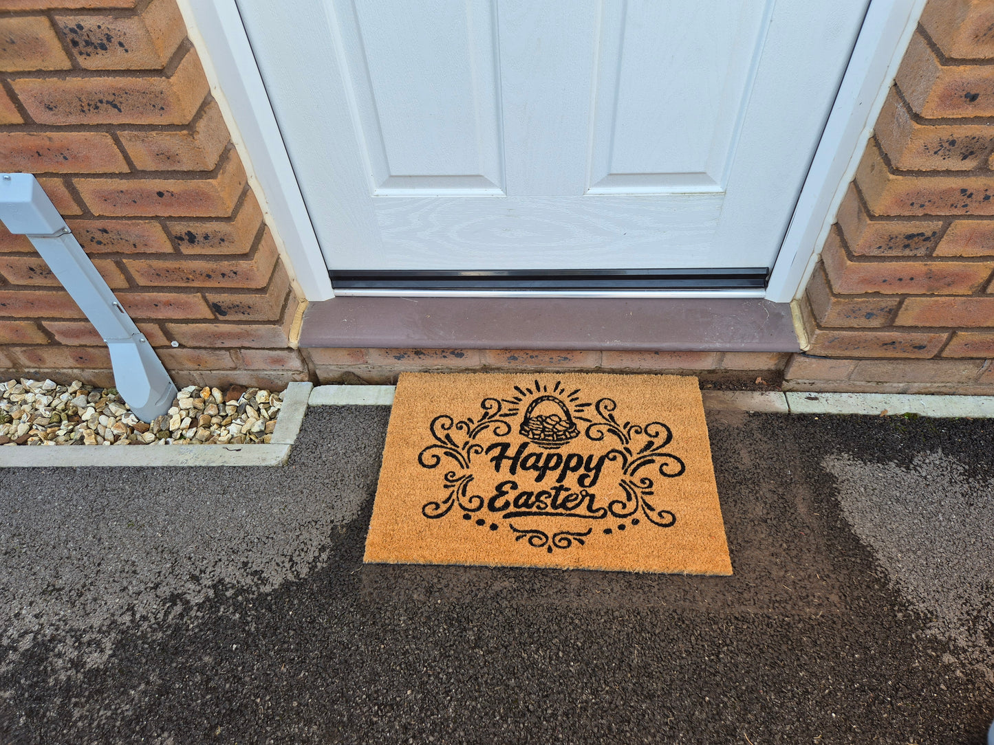 Doormat 60cm x 40cm - 'Happy Easter'