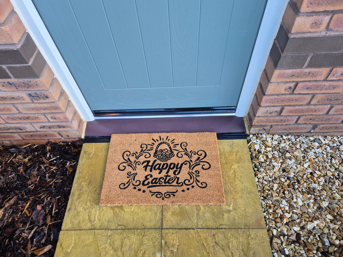 Doormat 60cm x 40cm - 'Happy Easter'