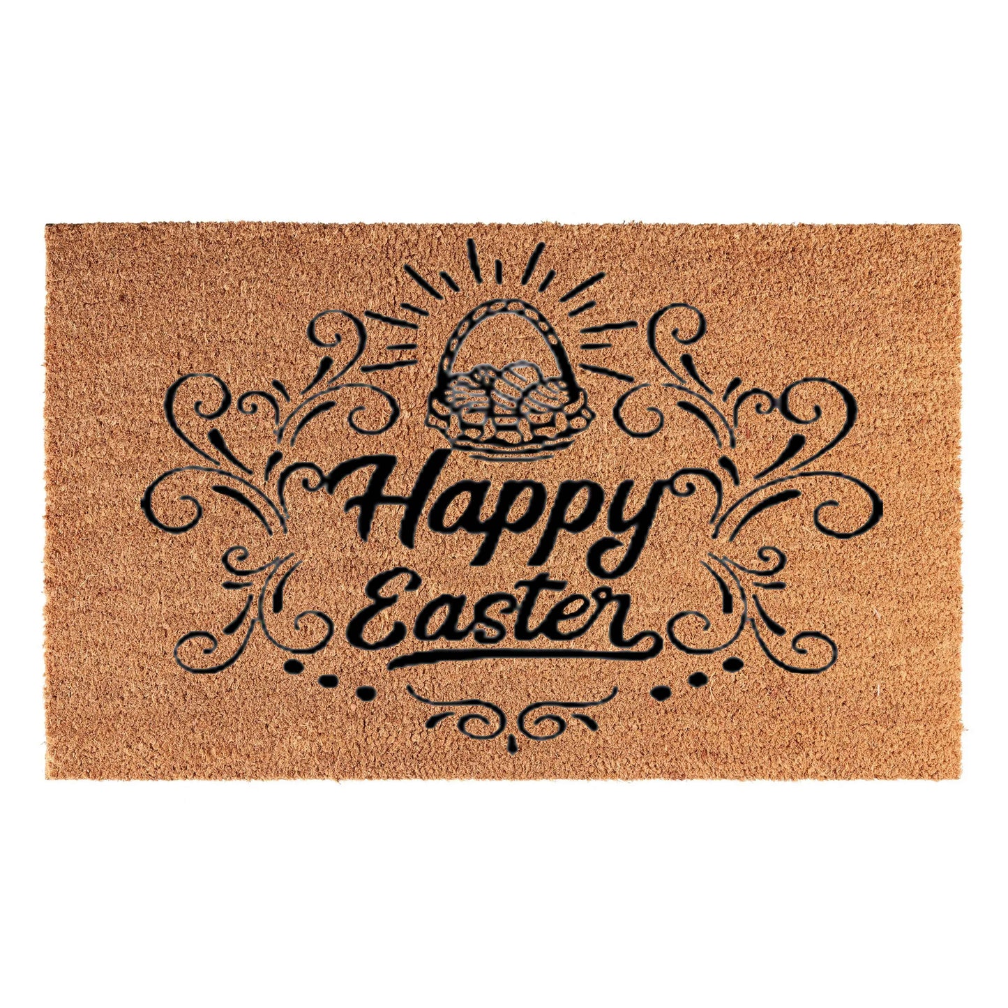 Doormat 60cm x 40cm - 'Happy Easter'