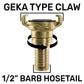 IBC 2” S60X6 Cap with Geka Type Fittings 13mm Barb Swivel