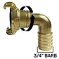 IBC 2” S60X6 Cap with Geka Type Fittings 19mm Swivel Barb