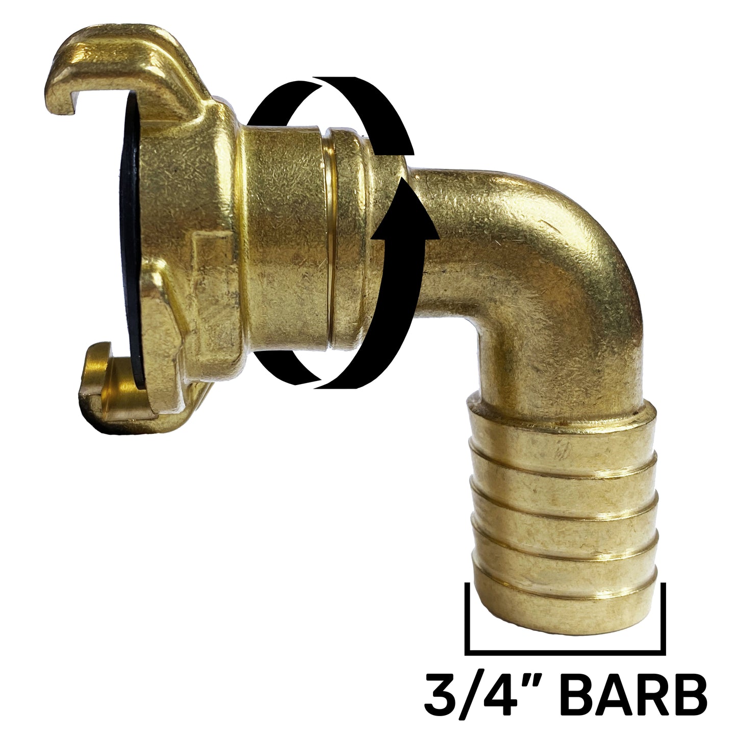 IBC 2” S60X6 Cap with Geka Type Fittings 19mm Swivel Barb