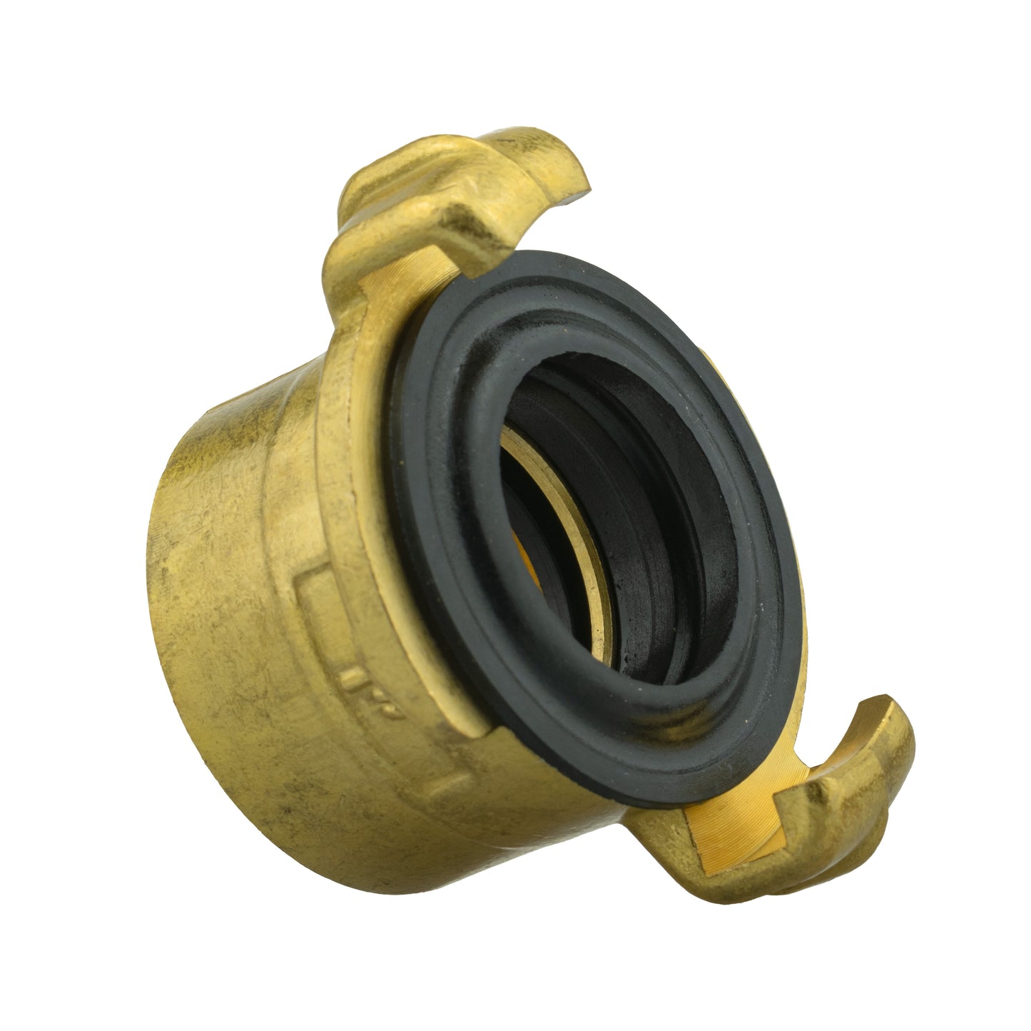 Wall Flange Kit 25mm MDPE + Brass Bib Tap with Geka Claw Outlet