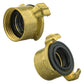 Wall Flange Kit 25mm MDPE + Brass Bib Tap with Geka Claw Outlet