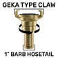 IBC 2” S60X6 Cap with Geka Type Fittings 25mm Swivel Barb