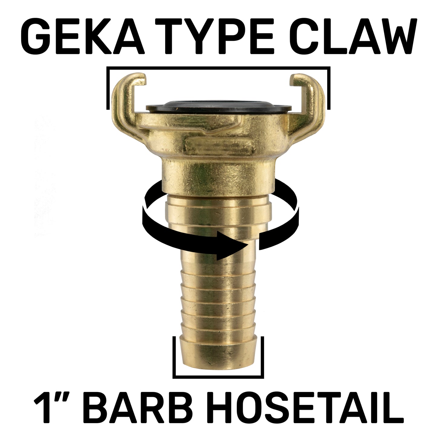 IBC 2” S60X6 Cap with Geka Type Fittings 25mm Swivel Barb