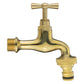 Wall Flange Kit 20mm MDPE - Polished Brass Bib Tap with Snap On