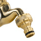 IBC 2” S60X6 Cap with Polished Brass Quick Connect Tap