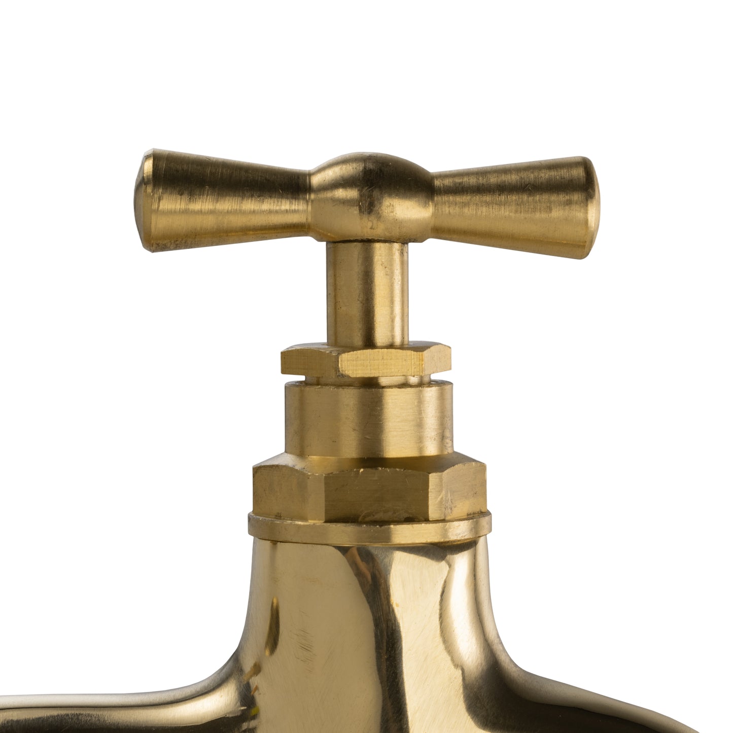 IBC 2” S60X6 Cap with Polished Brass Quick Connect Tap