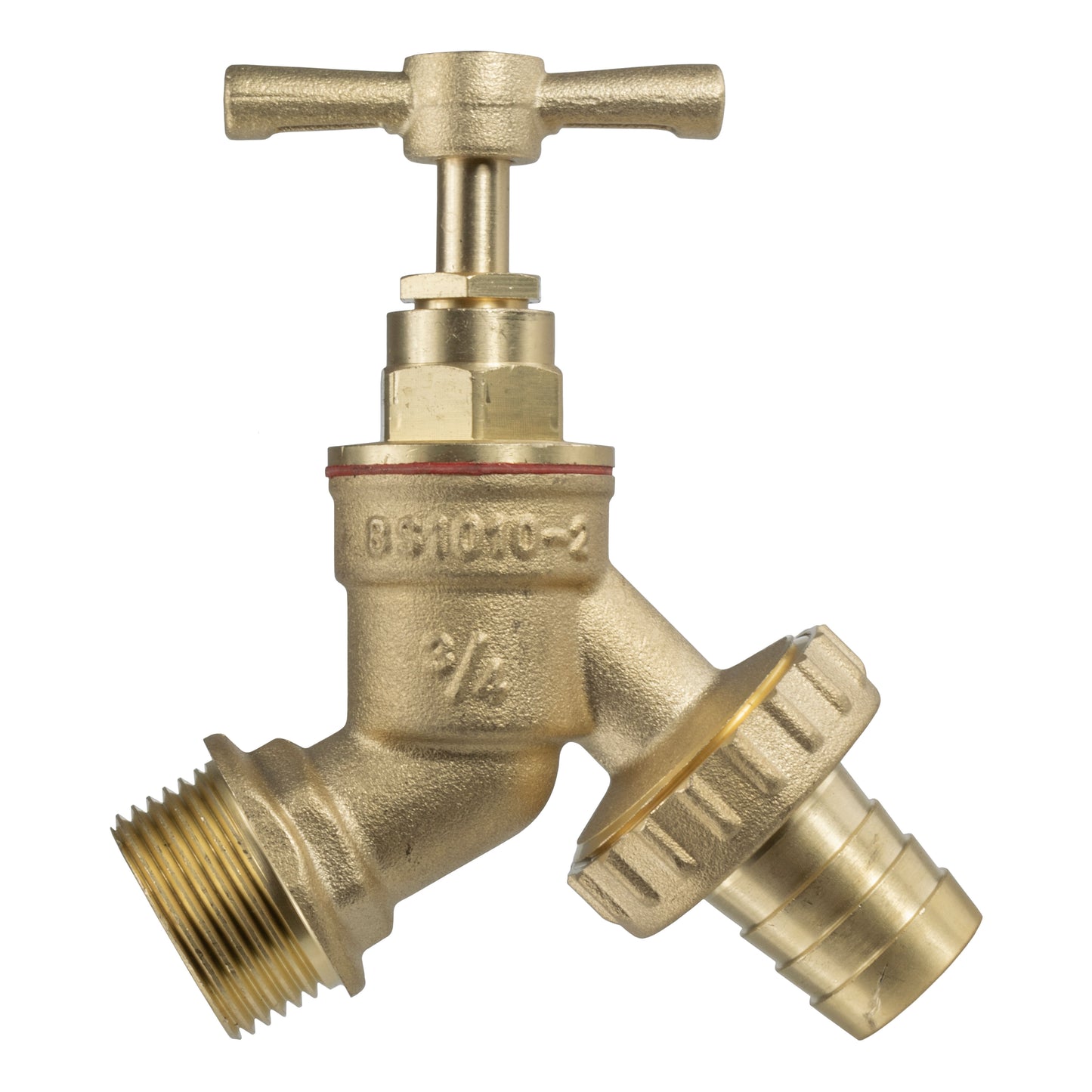 IBC 2” S60X6 Cap with Brass Bib Tap ¾” Barb