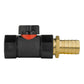 19mm Brass Barb with In-Line BSPF Threaded Valve