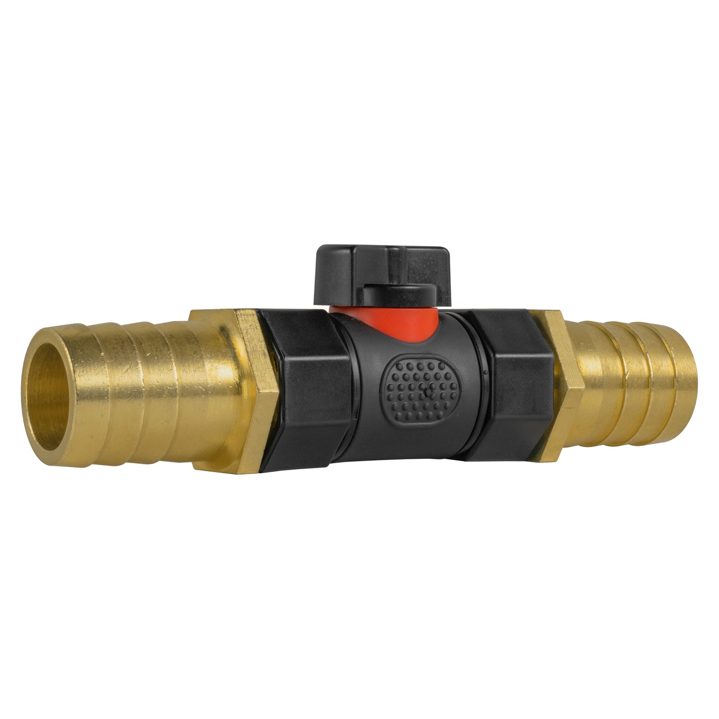 In-Line BSPF Valve with 2 x 25mm Brass Barb Connectors