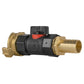 Geka Type Connector with In-Line BSPF Valve and 19mm Brass Barb