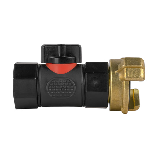 Geka Type Connector with In-Line BSPF Threaded Valve