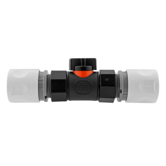 In-Line BSPF Valve with 2 x Hose Connectors WL