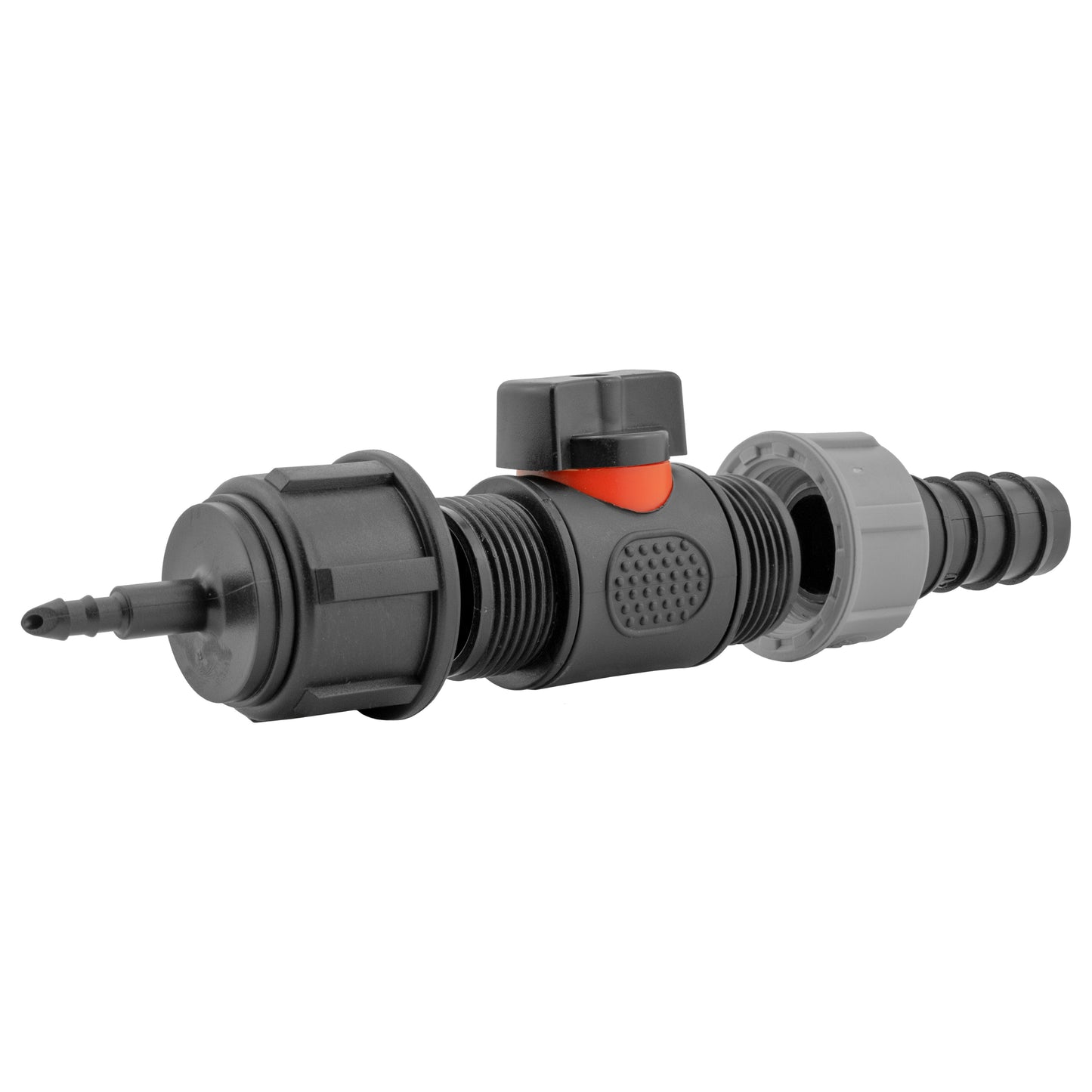 4mm Barb Micro Connector with In-Line BSPM Valve and 20mm Barbed Straight