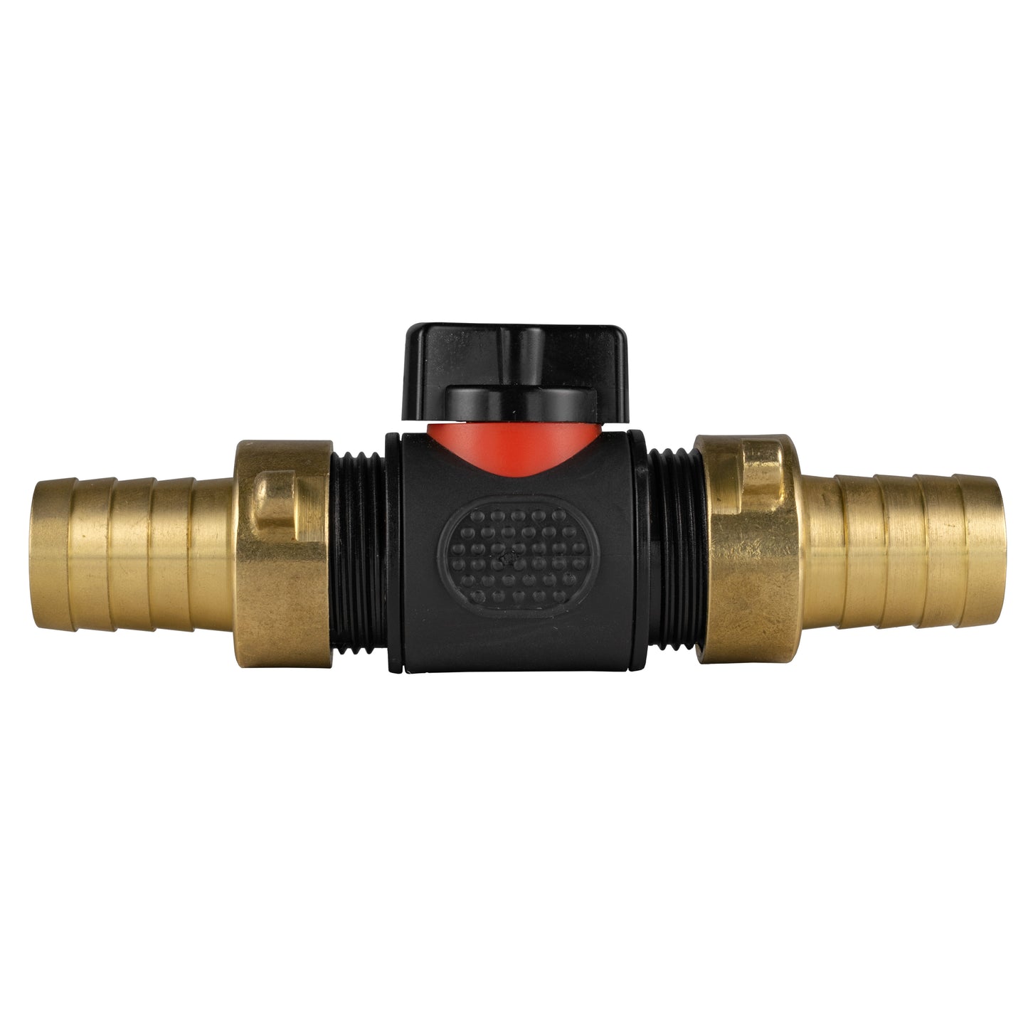 In-Line BSPM Valve with 2 x 19mm Brass Barb Connectors