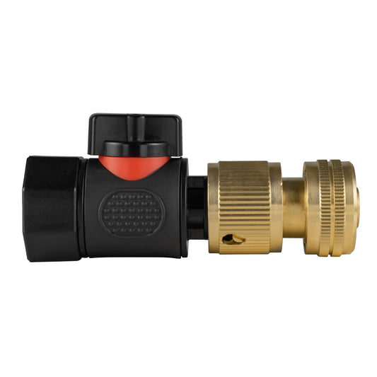 3/4" BSPF Thread Quick Connect Valve with Hose Connector Brass