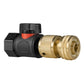 3/4" BSPF Thread Quick Connect Valve with Hose Connector Brass