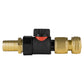 19mm Brass Barb with BSPF-Quick Connect Valve & Hose Connector Brass