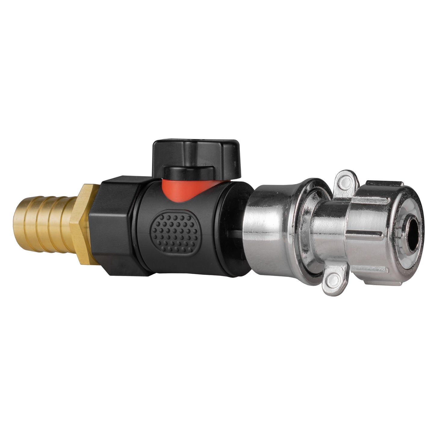 19mm Brass Barb with BSPF-Quick Connect Valve & Hose Connector Zinc