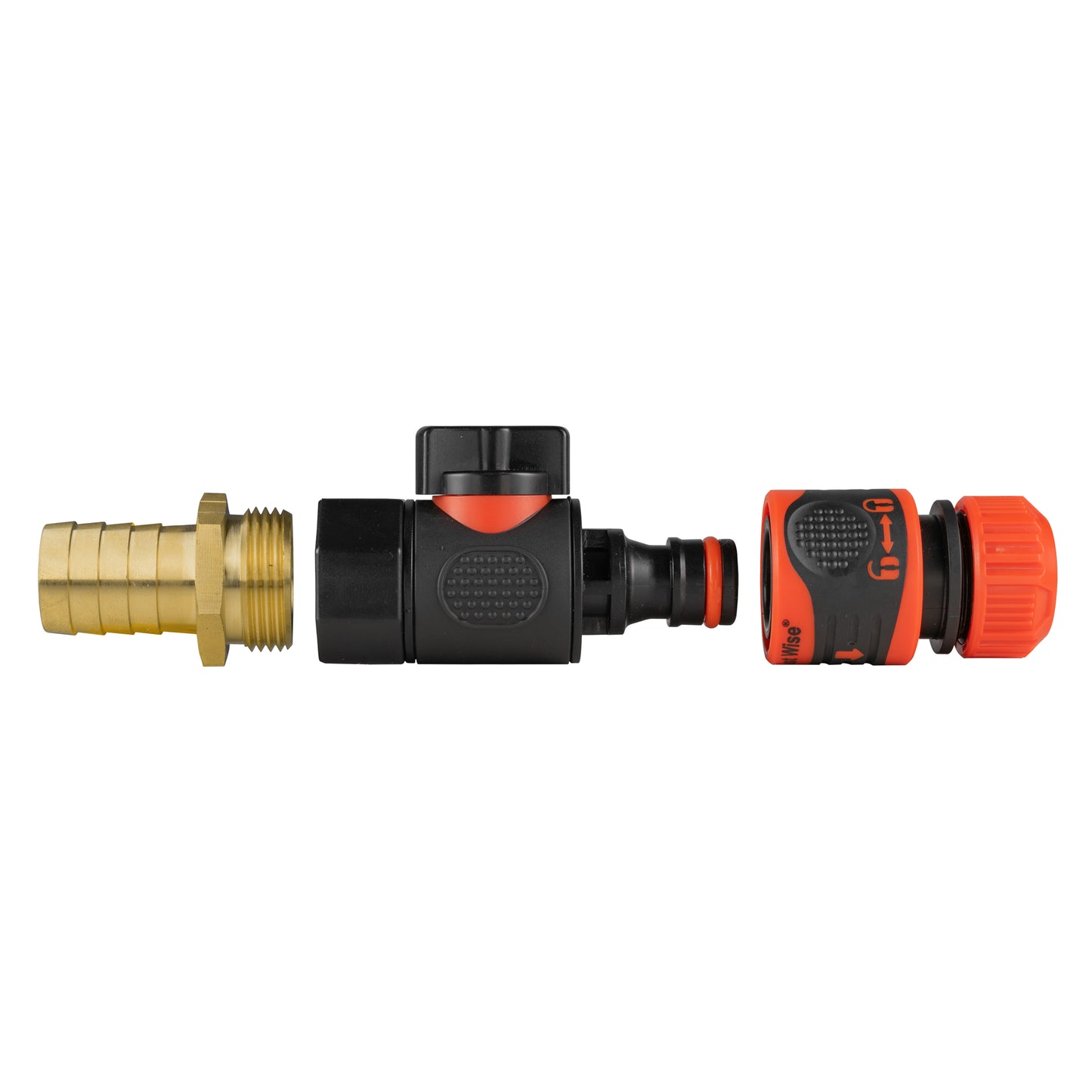 19mm Brass Barb with BSPF-Quick Connect Valve & Hose Connector Lock