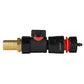 19mm Brass Barb with BSPF-Quick Connect Valve & Hose Connector 4mm Barb