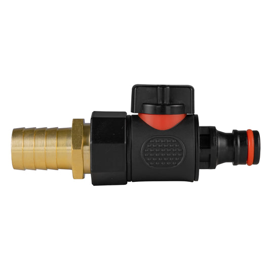 Brass Barb with BSPF Thread-Quick Connect Male Valve