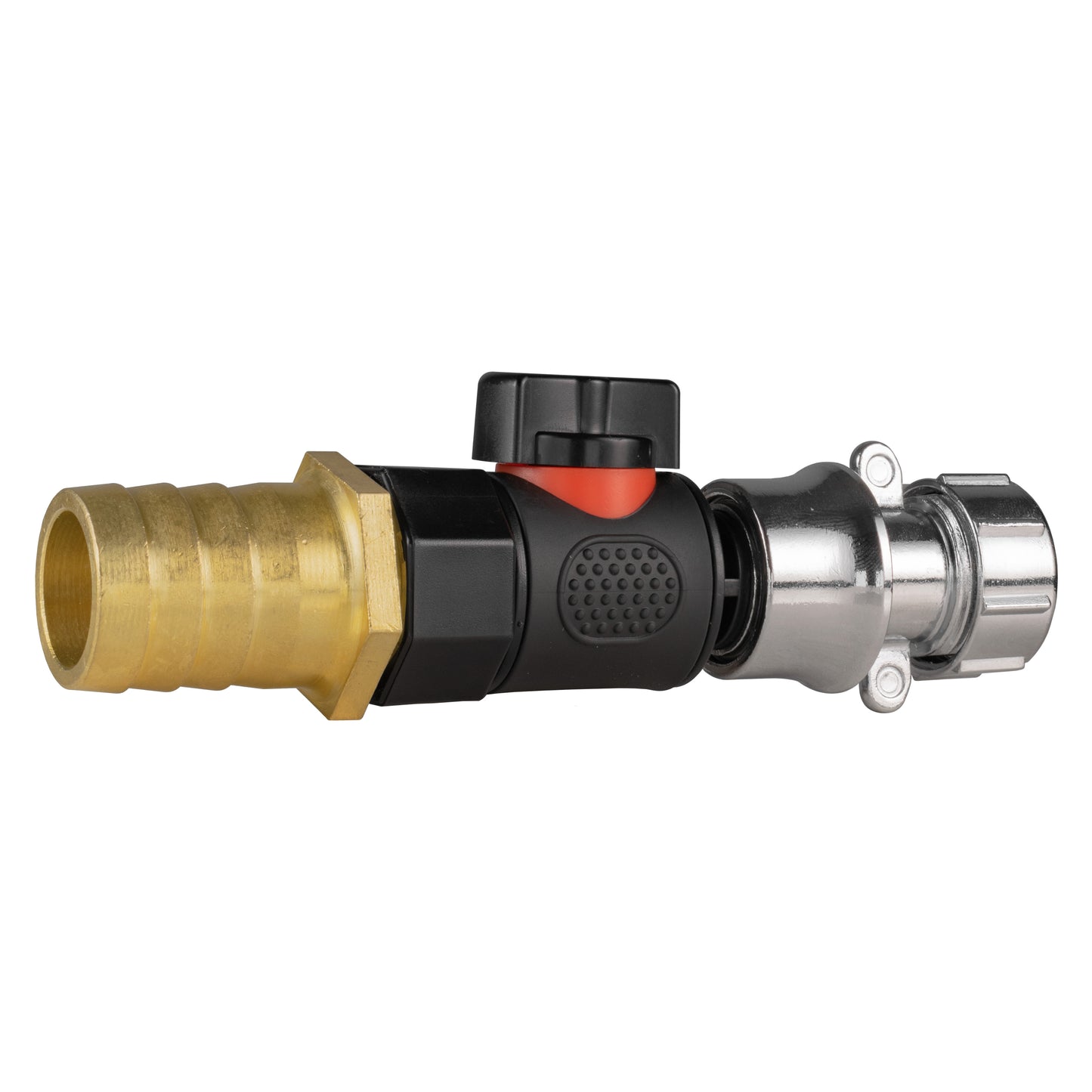 25mm Brass Barb with BSPF-Quick Connect Valve & Hose Connector Zinc