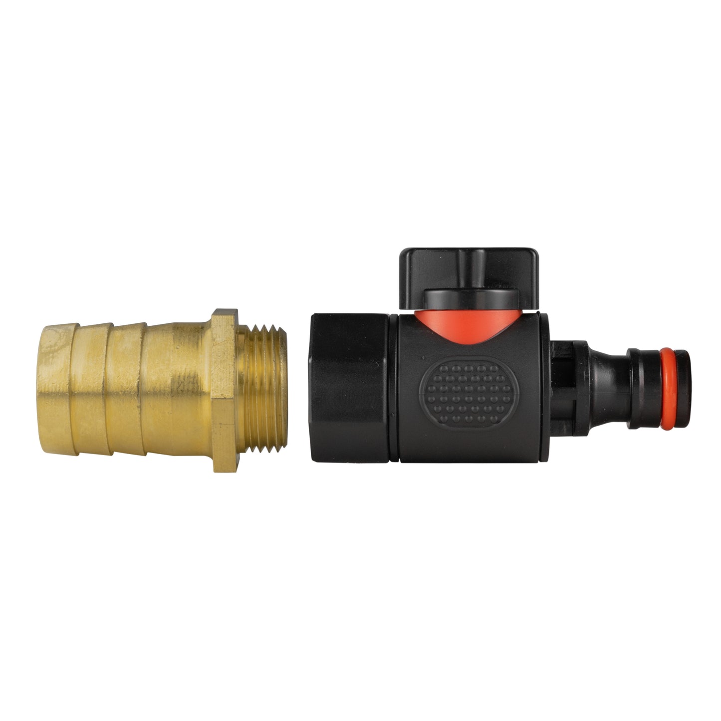 25mm Brass Barb with BSPF Thread-Quick Connect Male Valve