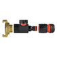 Geka Type Connector with BSPF-Quick Connect Valve & Hose Connector Black