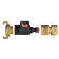 Geka Type Connector with BSPF-Quick Connect Valve & Hose Connector Brass